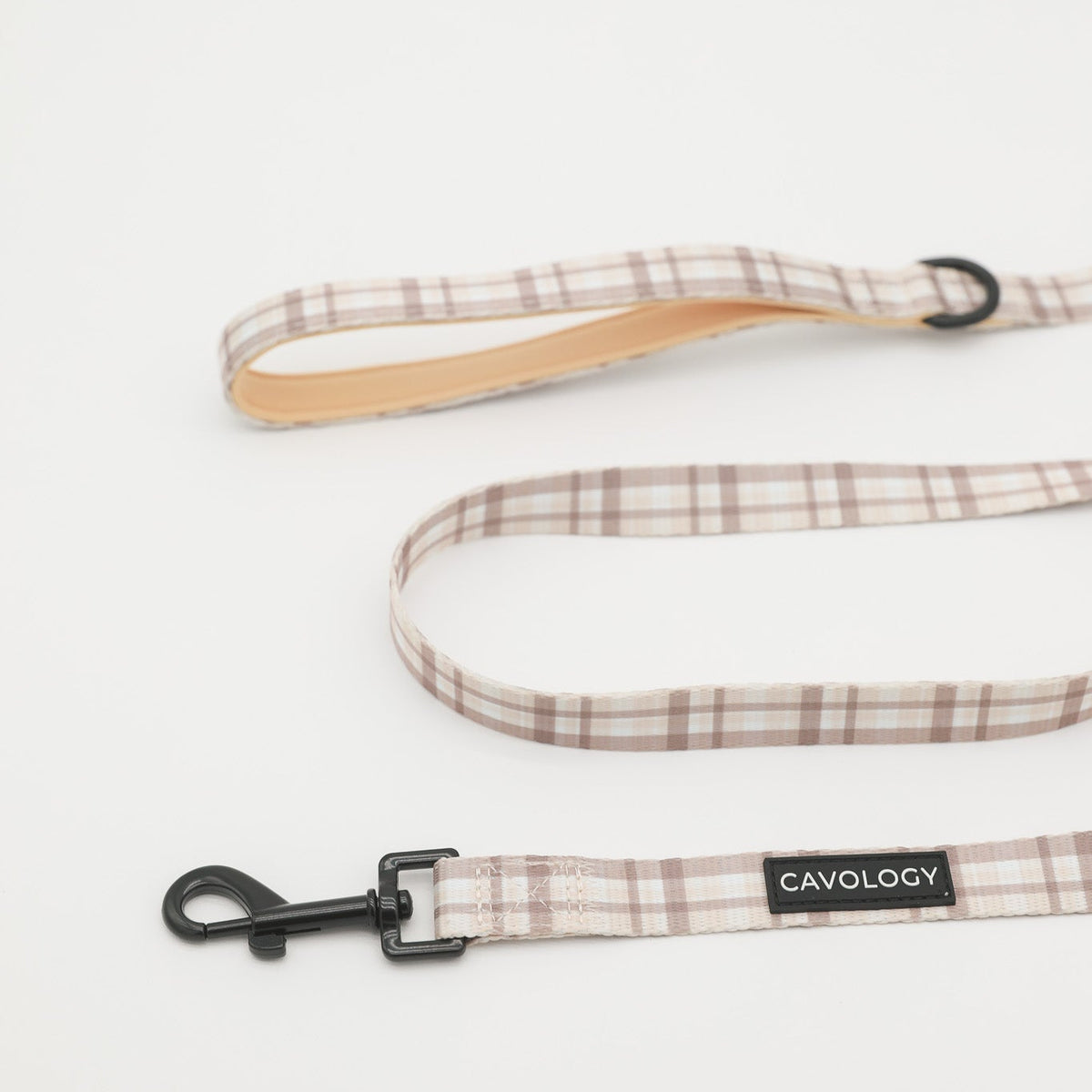 London Fog Cream Plaid Dog Leash