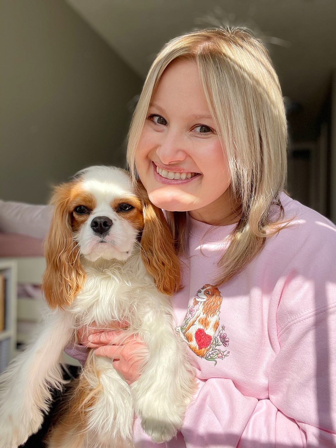 Spring Cavalier King Charles Blenheim Unisex Sweatshirt