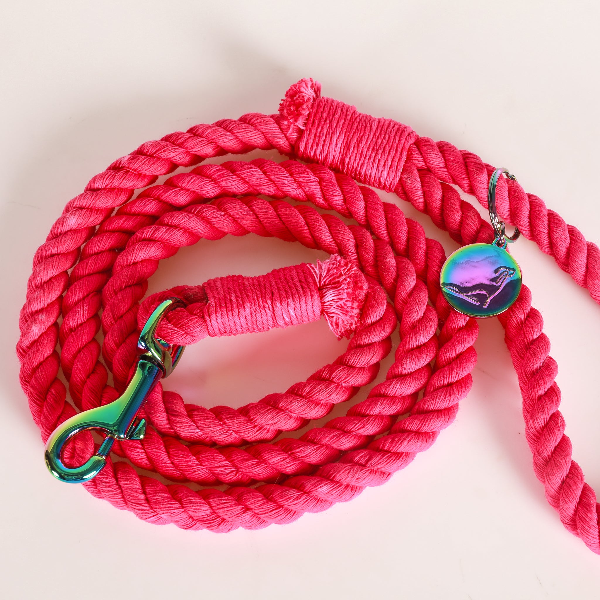 ROPE LEASH - Hibiscus Pink
