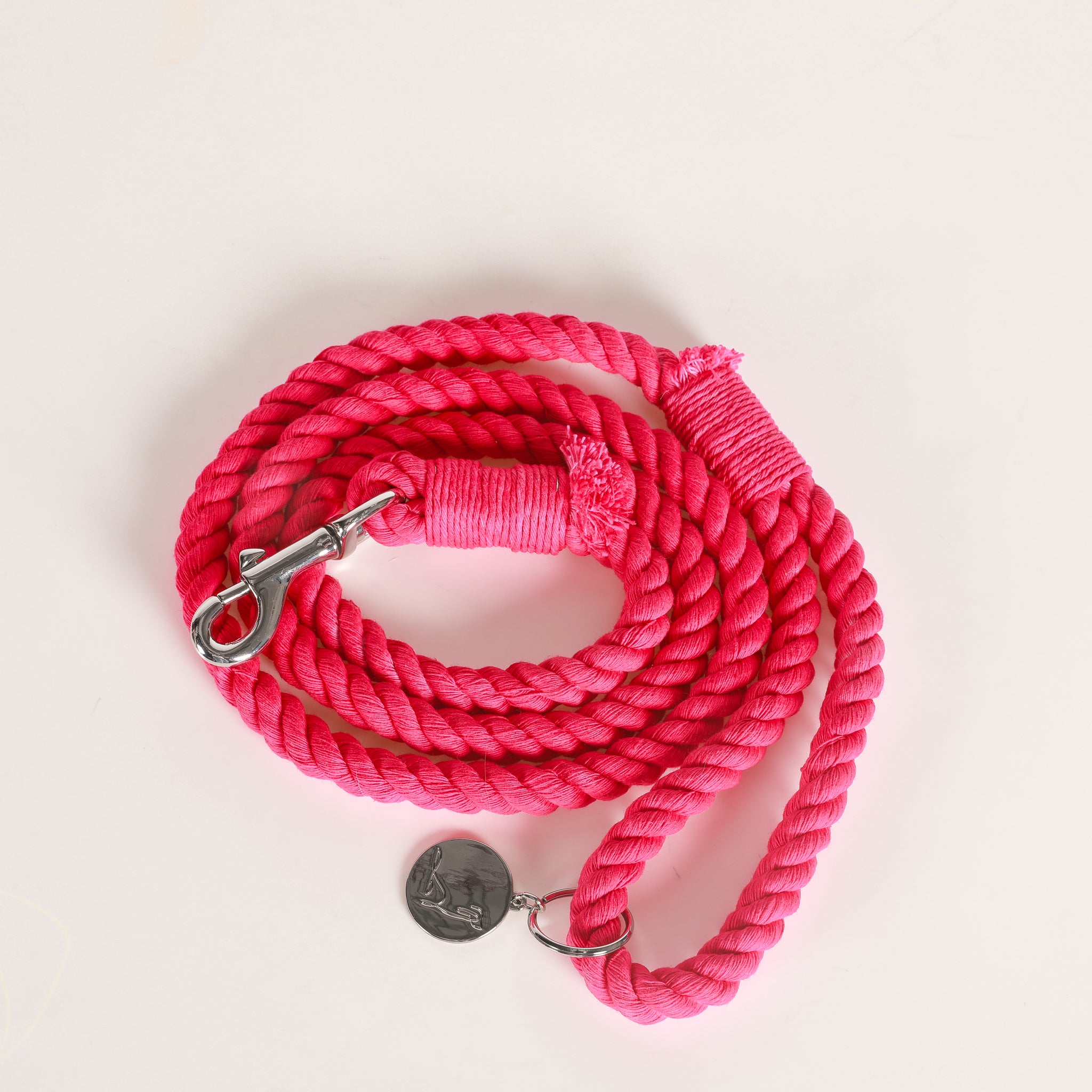 ROPE LEASH - Hibiscus Pink