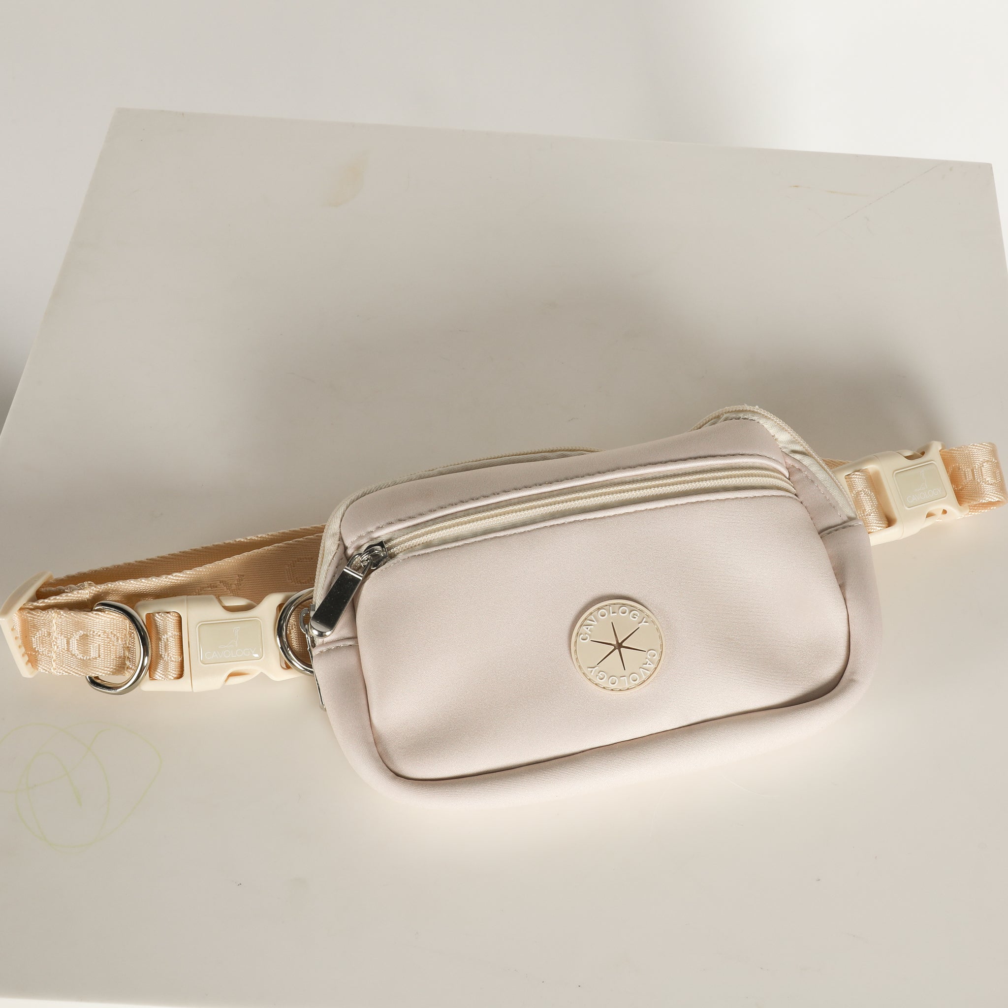 DOG MOM BAG FANNY PACK - Cream