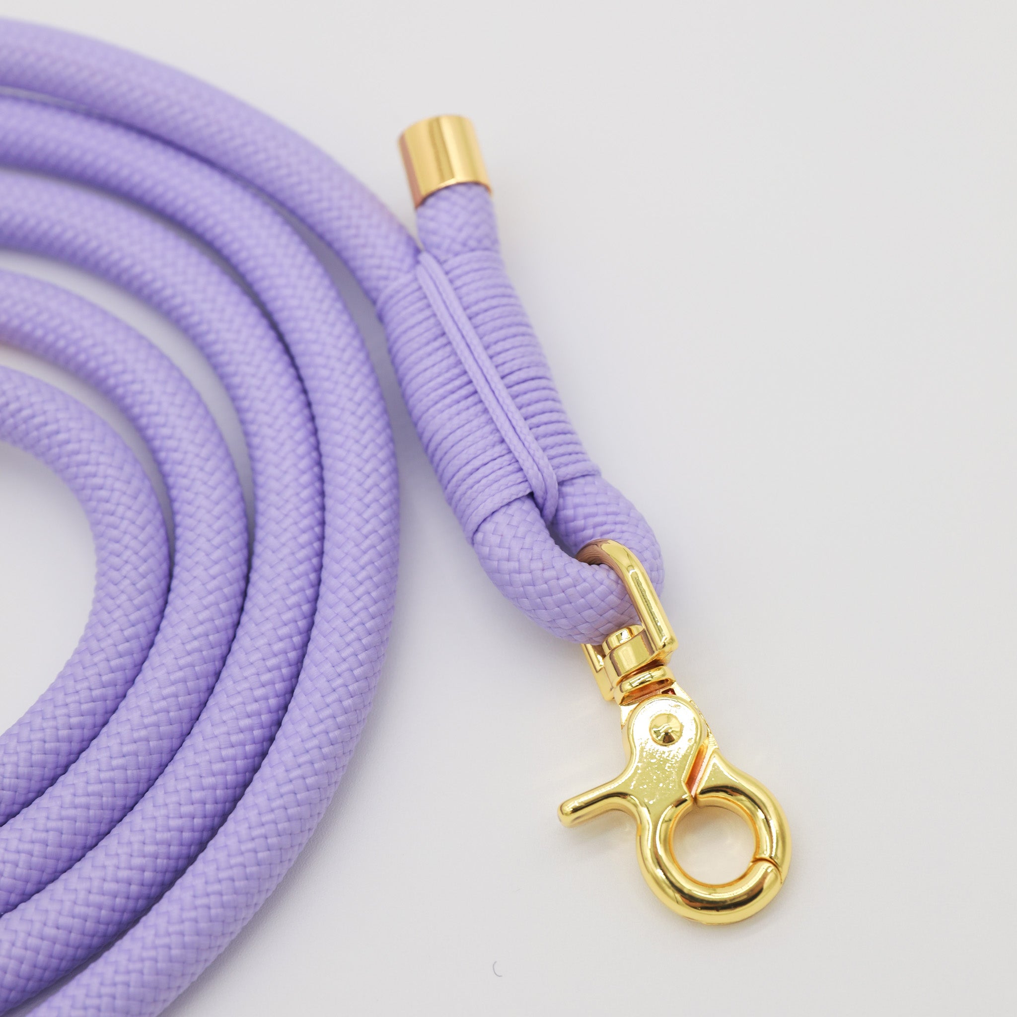 Hands Free Braided Rope Leash - Lavender