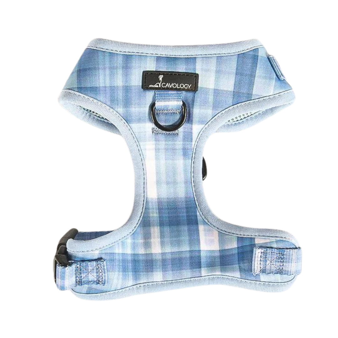 ADJUSTABLE HARNESS - BLUE PLAID In The Clouds