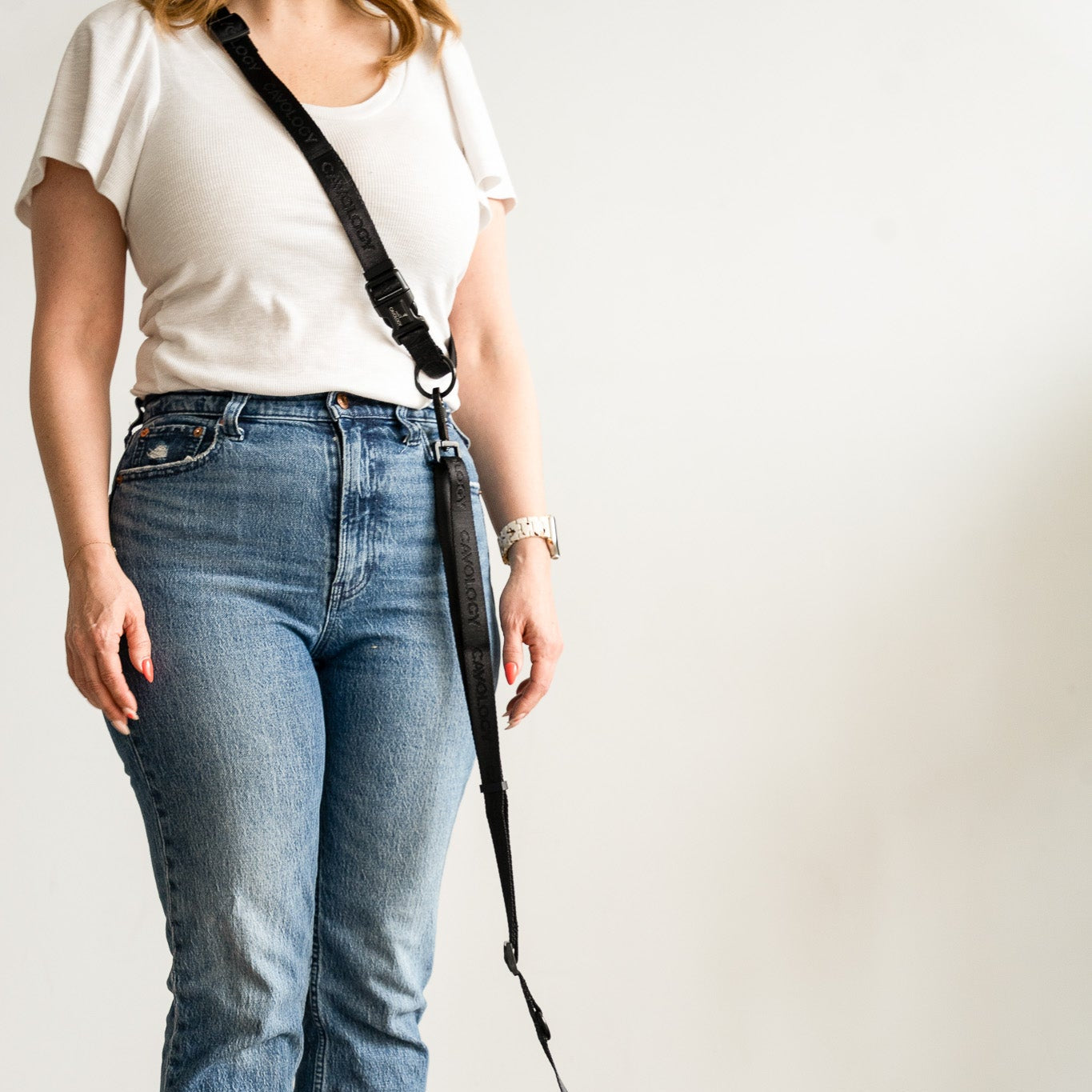 4-in-1 Hands-Free Dog Leash BLACK | Convertible Waist & Crossbody Walking Leash for Dog Parents
