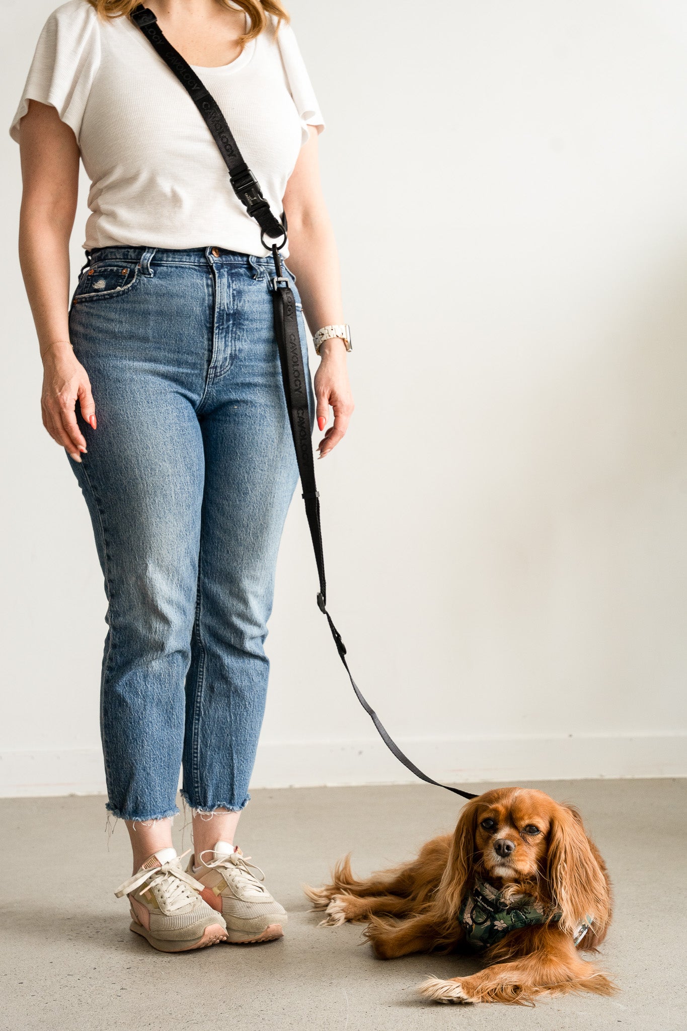 WAIST ATTACHMENT FOR HANDS FREE LEASH BLACK