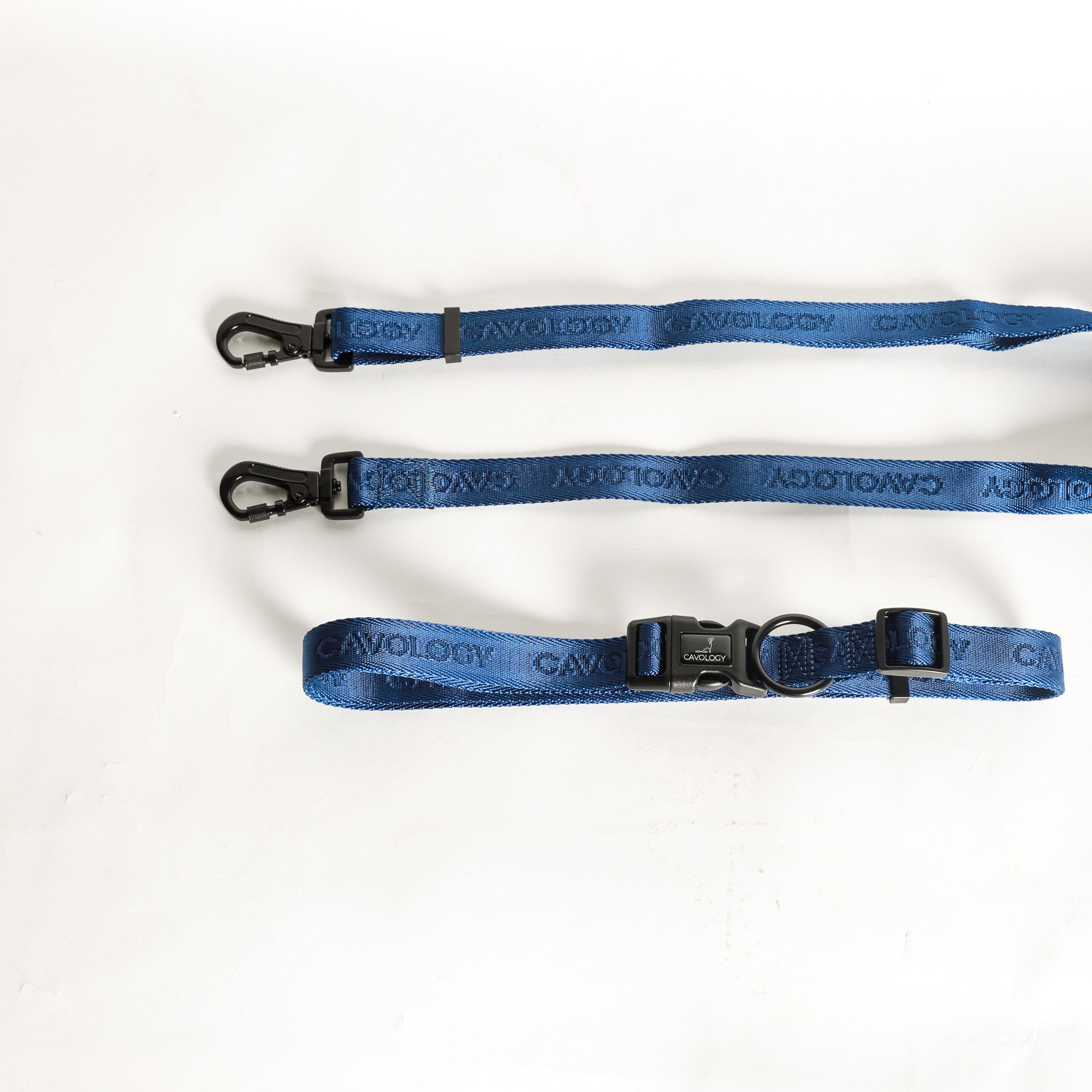 4-in-1 Hands-Free Dog Leash NAVY BLUE | Convertible Waist & Crossbody Walking Leash for Dog Parents