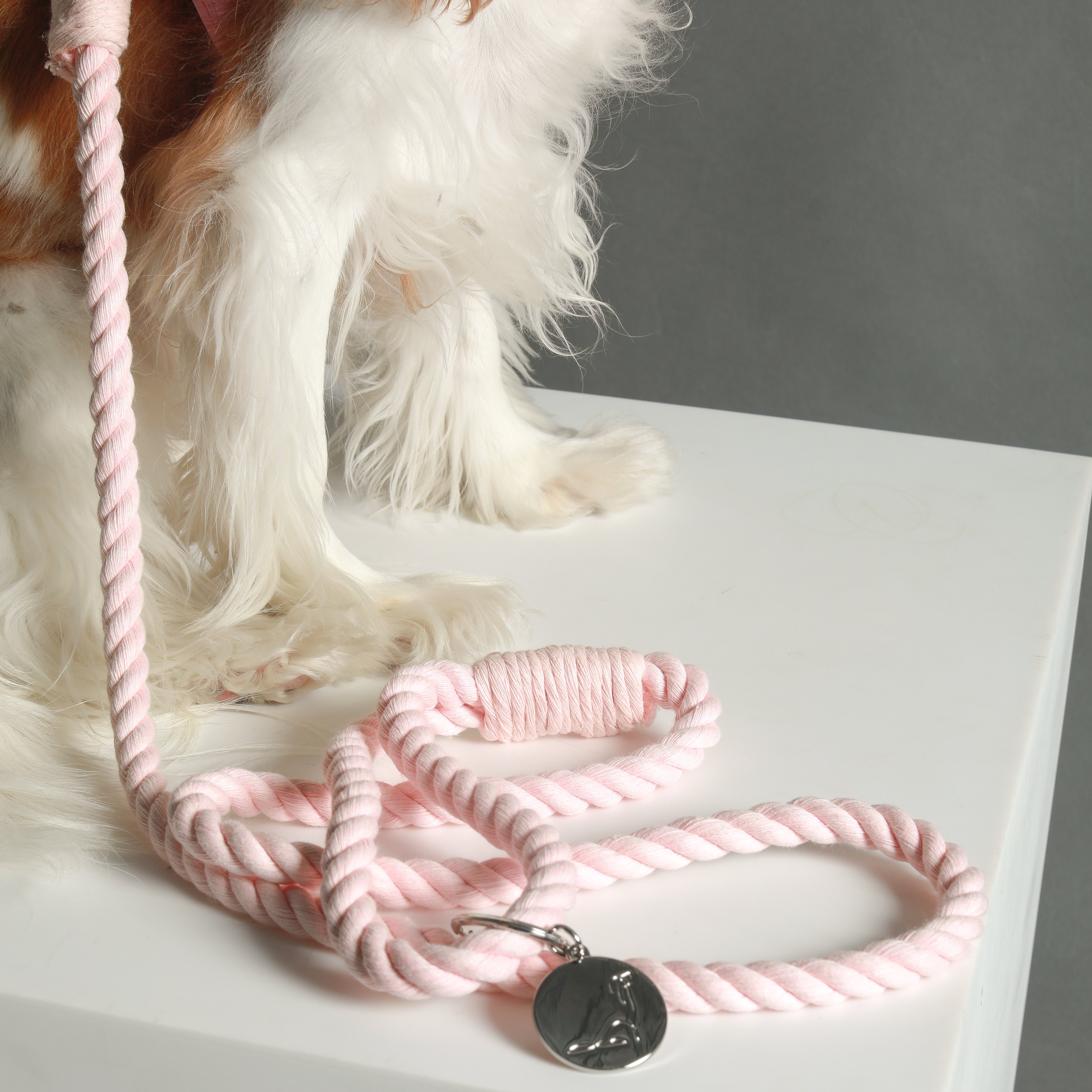ROPE LEASH - Baby Pink