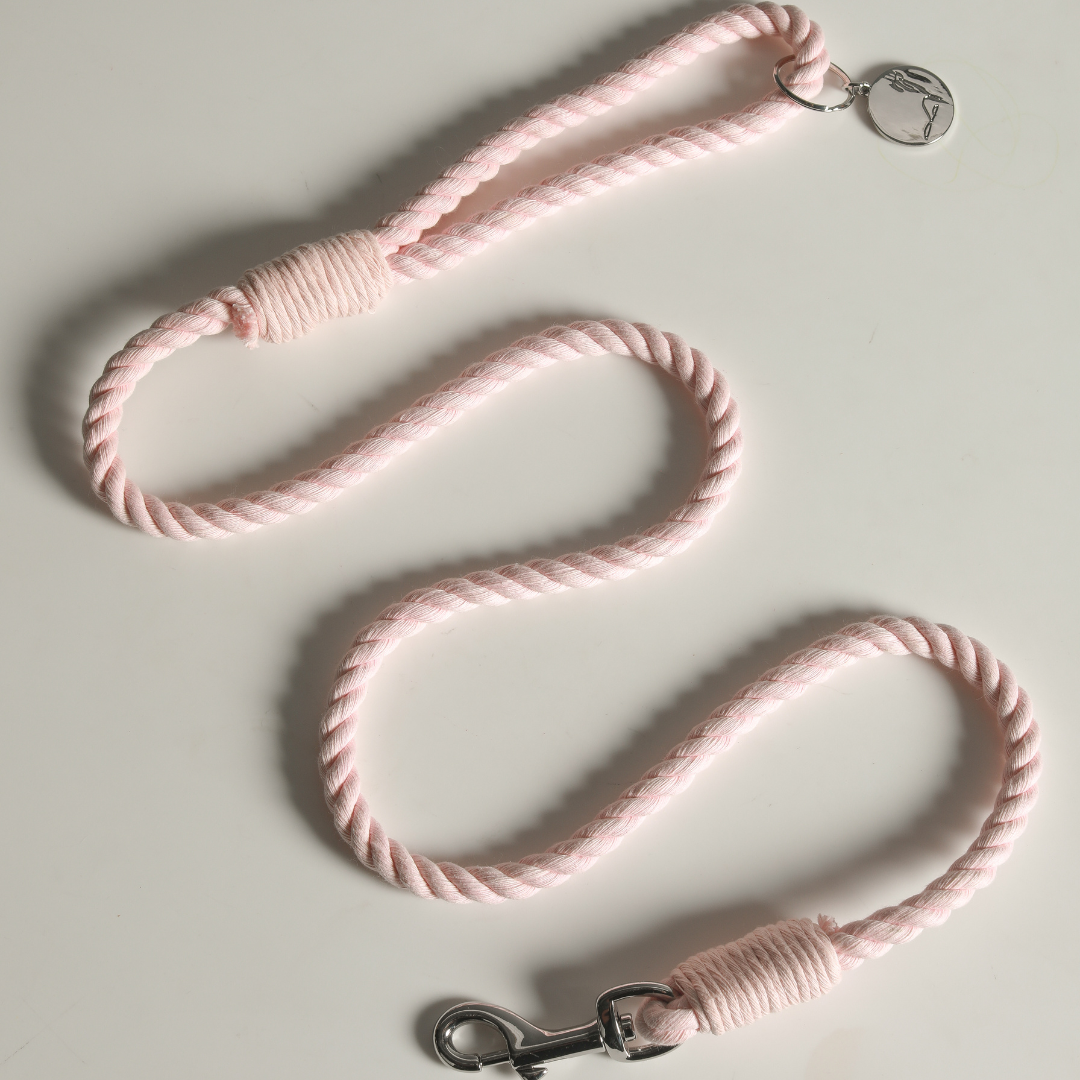ROPE LEASH - Baby Pink