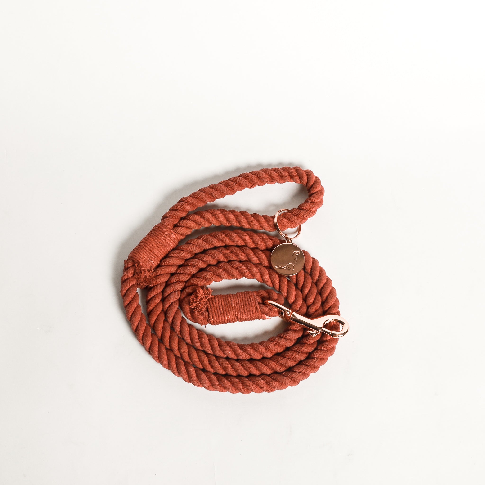 DOG ROPE LEASH - Terracotta