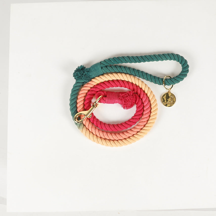 IMPERFECT ROPE LEASH - OMBRE Autumn “Colors of the Wind”