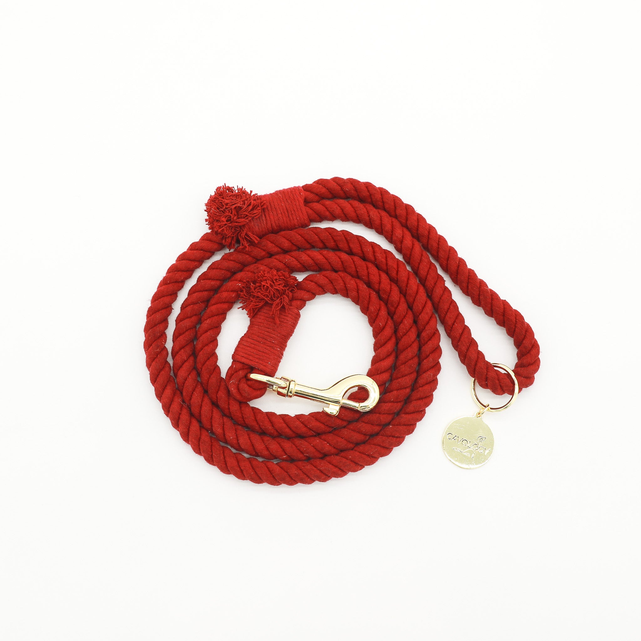 ROPE LEASH - Crimson Red