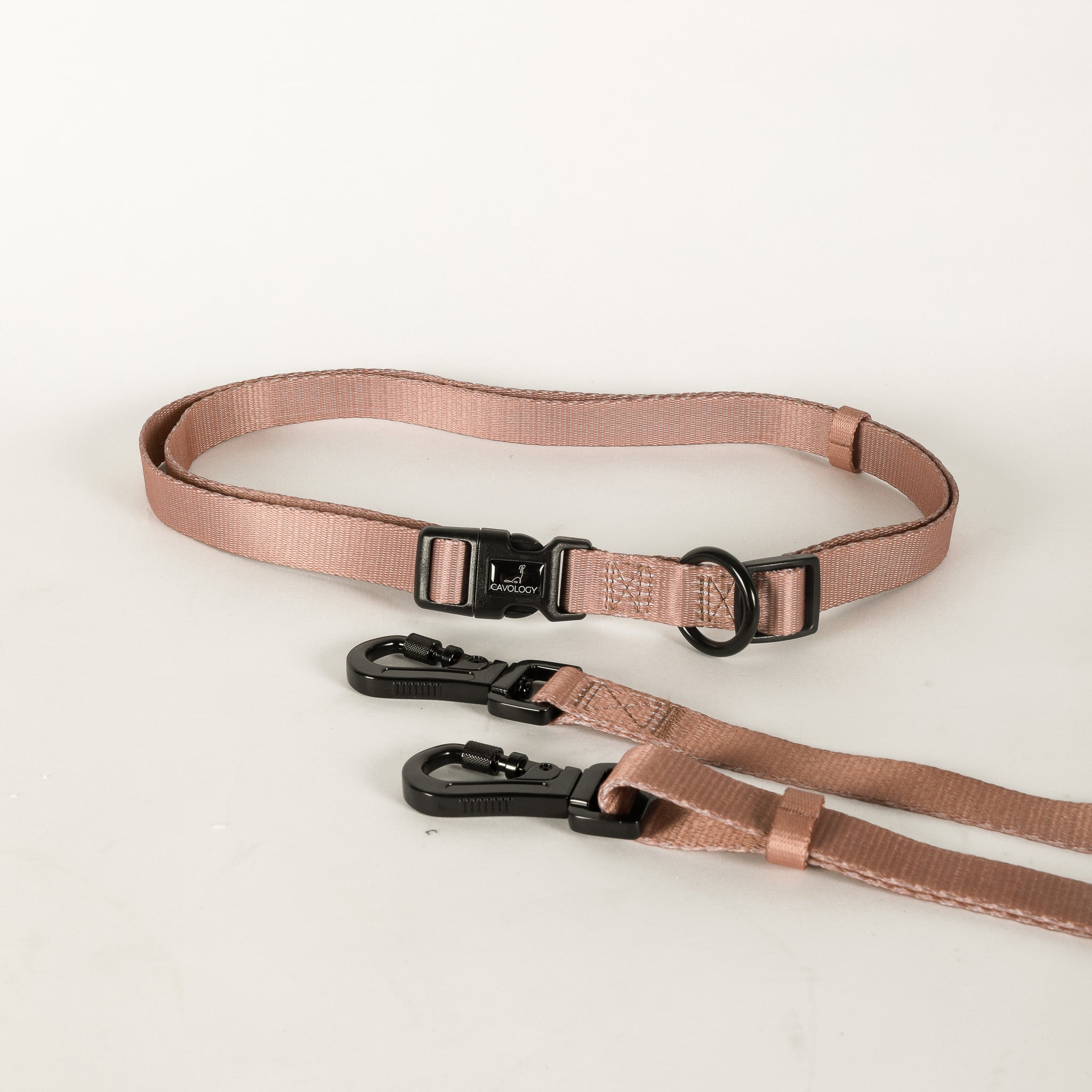 4-in-1 Hands-Free Dog Leash NUDE | Convertible Waist & Crossbody Walking Leash for Dog Parents