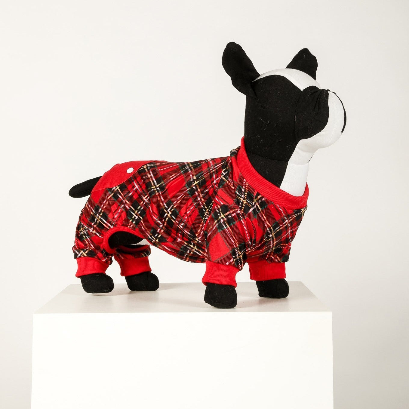 Red plaid hot sale dog pajamas