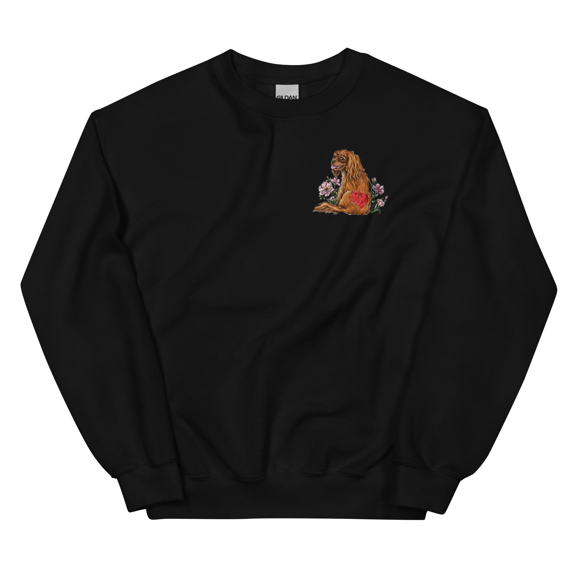 Spring Cavalier King Charles Spaniel Ruby Unisex Sweatshirt