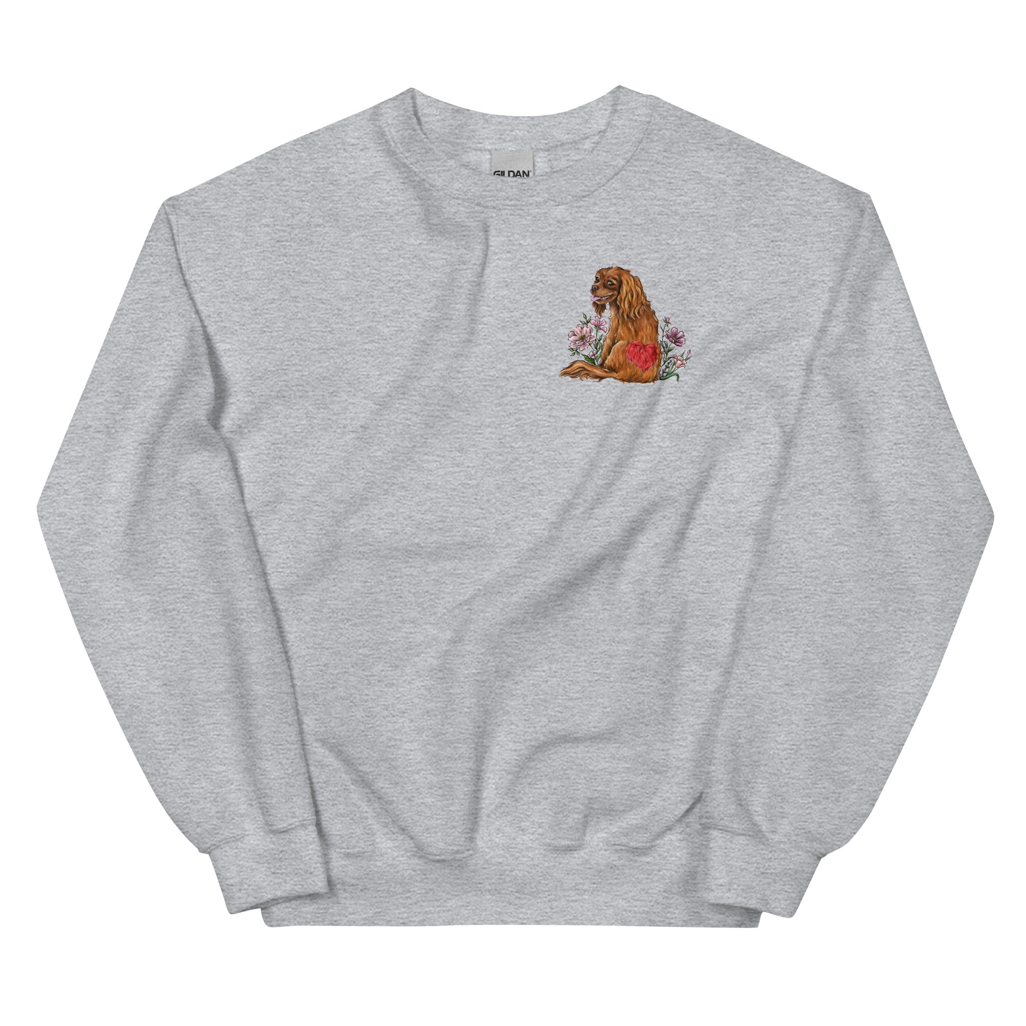 Spring Cavalier King Charles Spaniel Ruby Unisex Sweatshirt