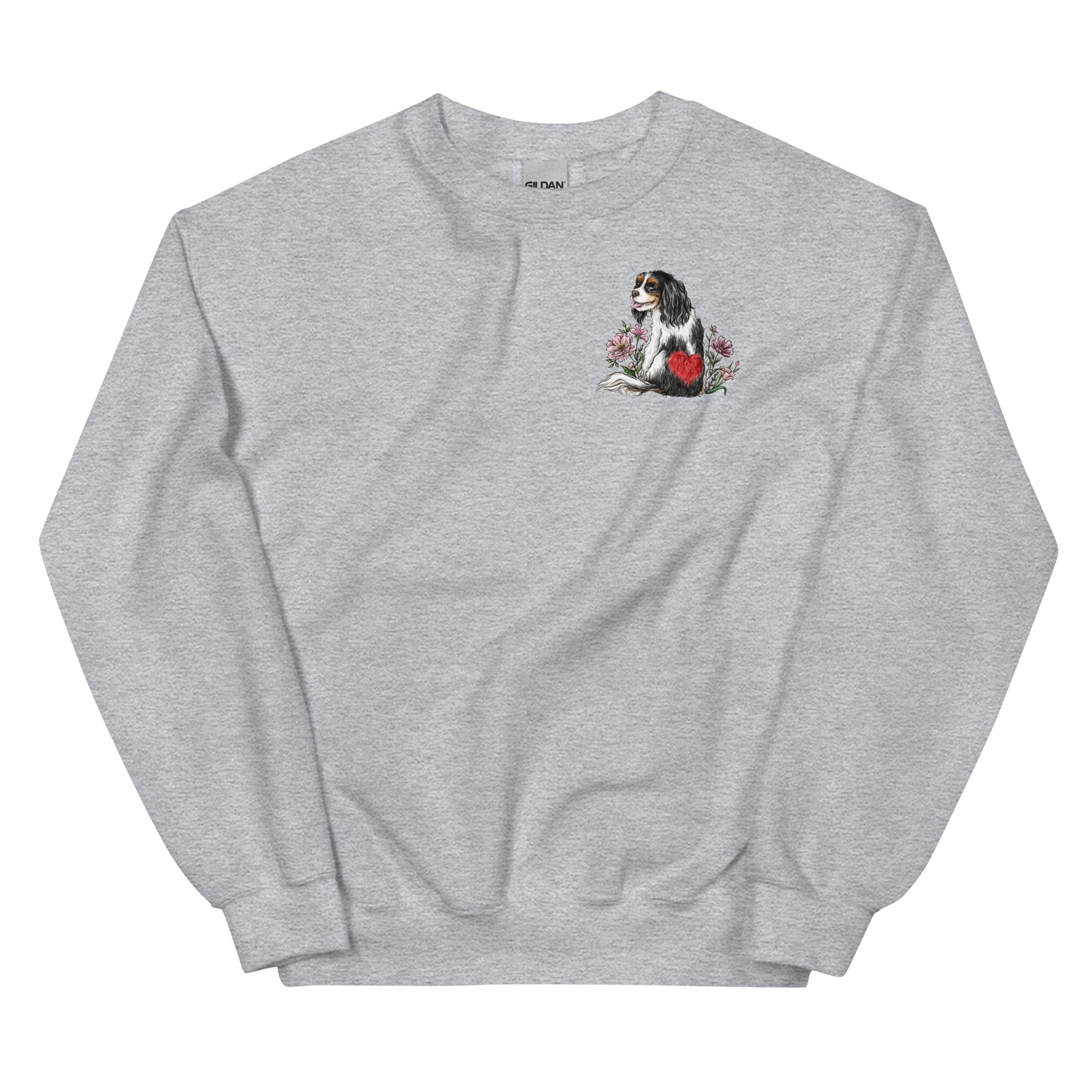 Spring Cavalier King Charles Spaniel Tricolor Unisex Sweatshirt