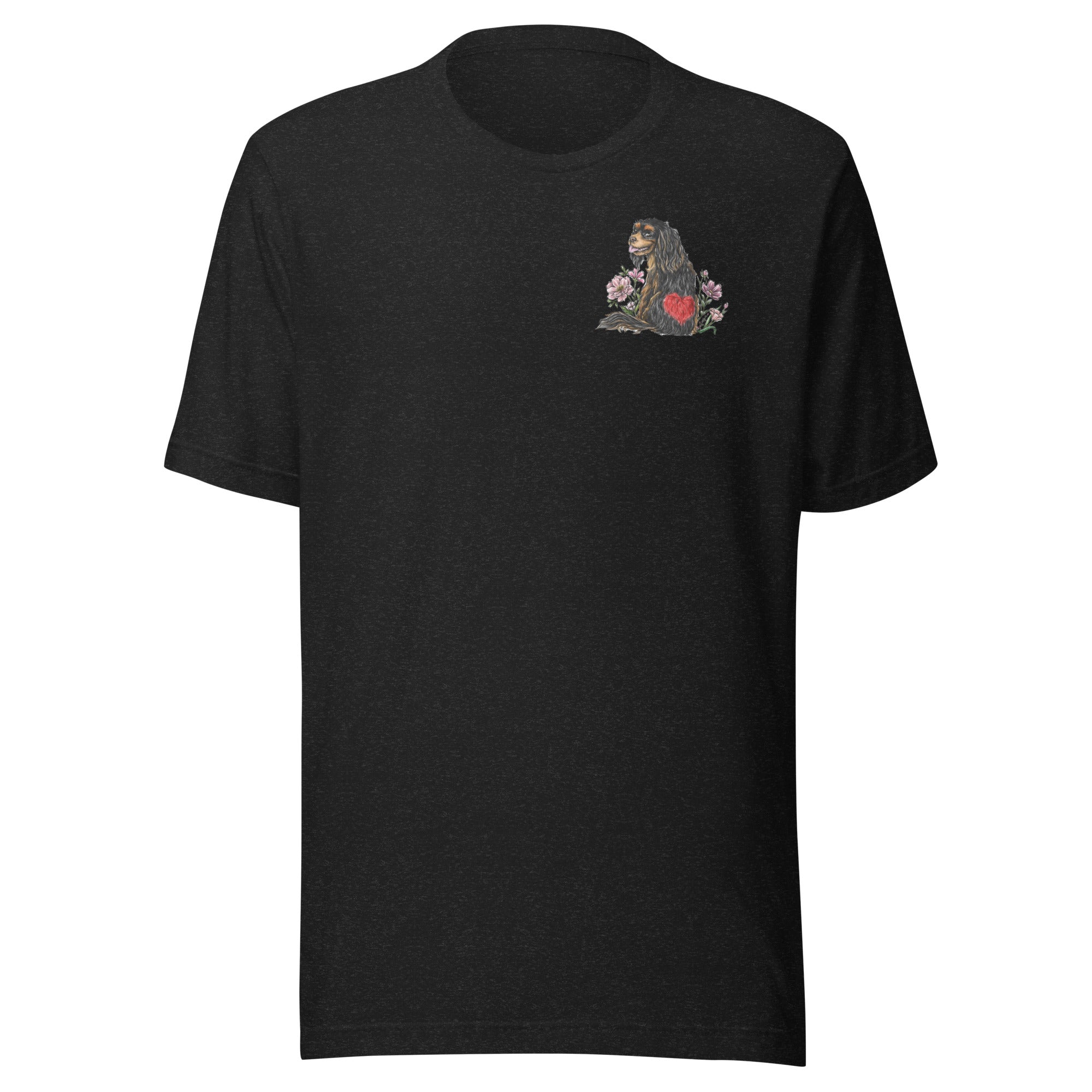 Spring Cavalier King Charles Black & Tan Unisex T-shirt