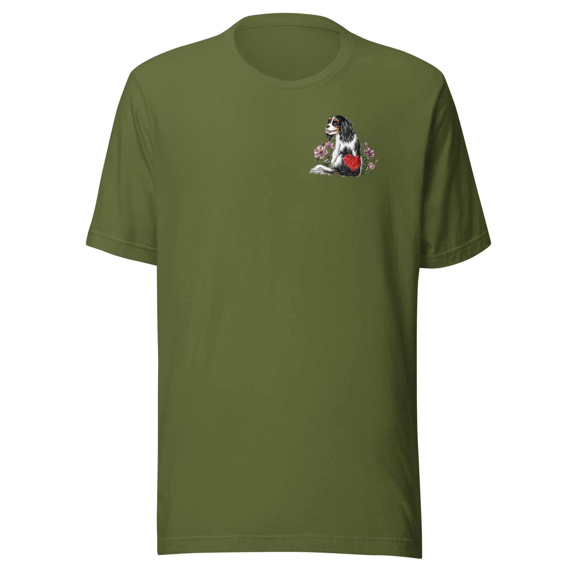 Spring Cavalier King Charles Tricolor Unisex T-shirt