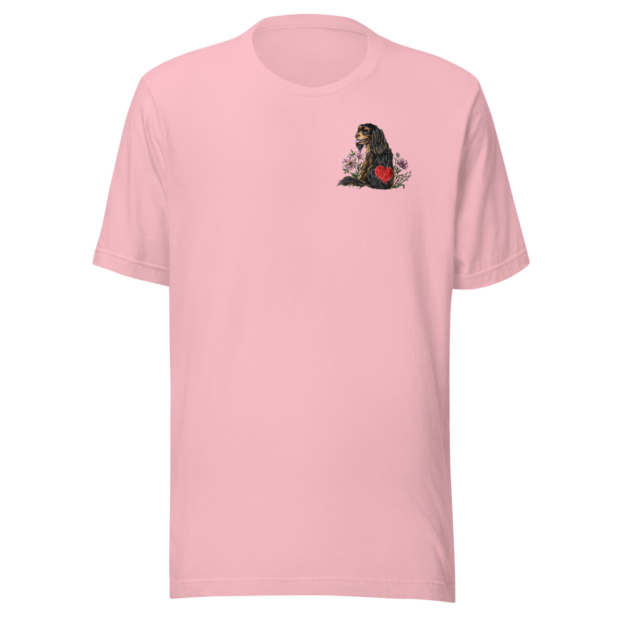 Spring Cavalier King Charles Black & Tan Unisex T-shirt