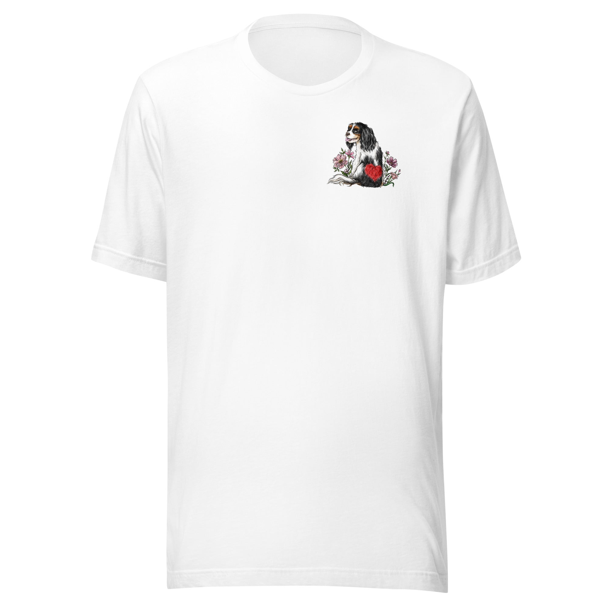 Spring Cavalier King Charles Tricolor Unisex T-shirt