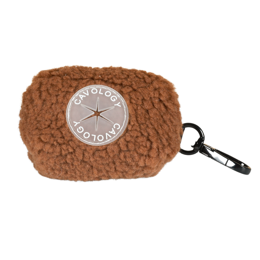 WASTE BAG DISPENSER - Brown Sherpa Teddy