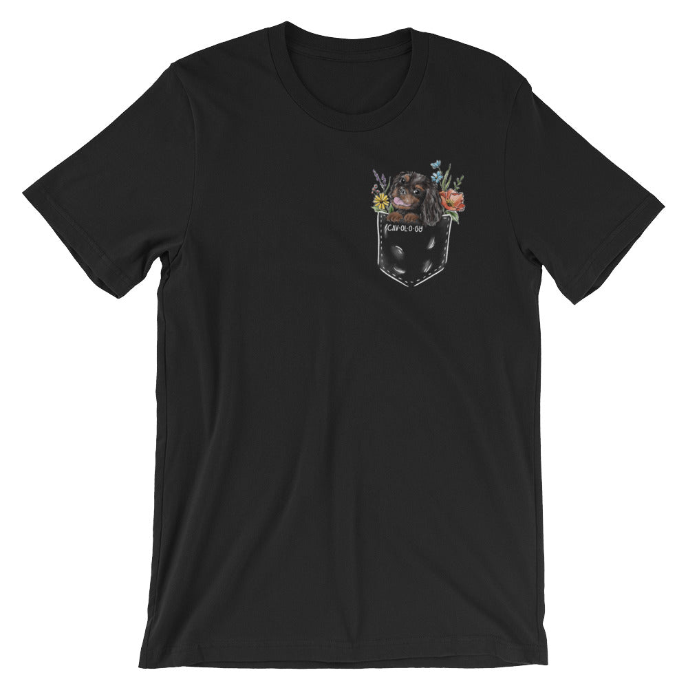 CAV IN POCKET (black and tan) Black T-Shirt