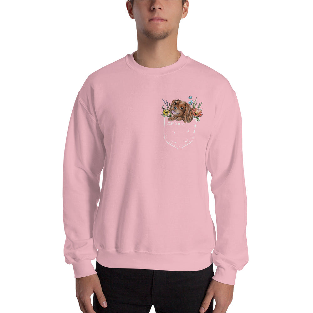 CAV IN POCKET (ruby) Unisex Sweatshirt