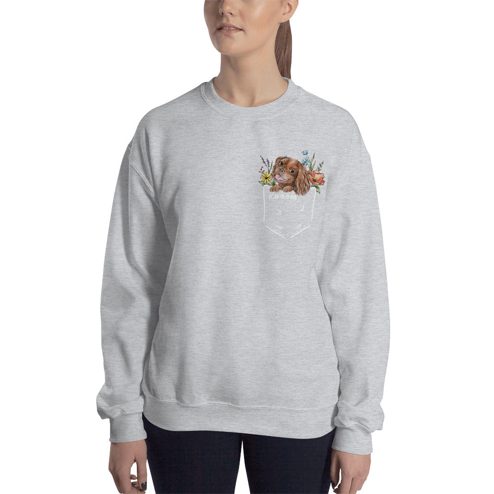 CAV IN POCKET (ruby) Unisex Sweatshirt