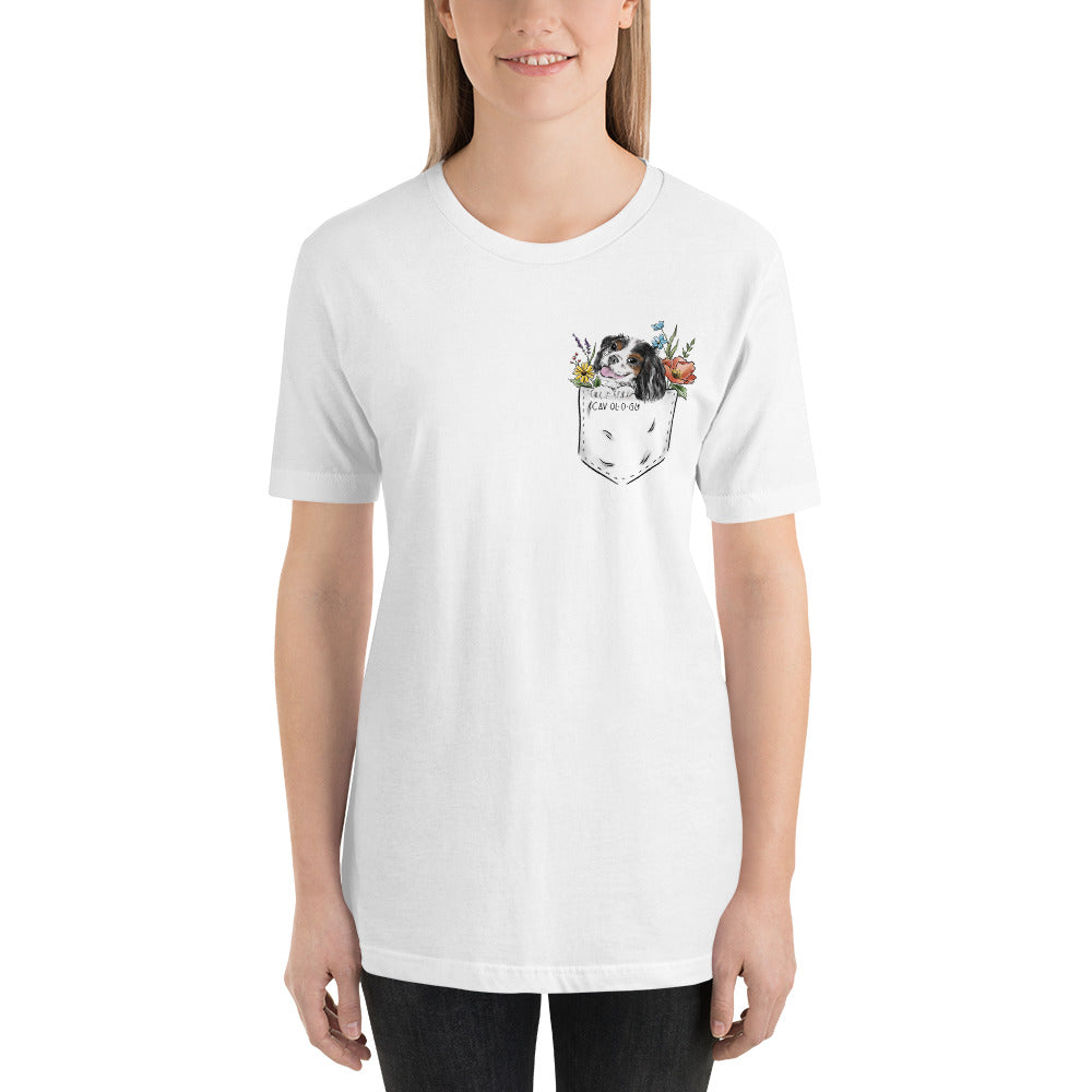 CAV IN POCKET (tricolor) White T-Shirt