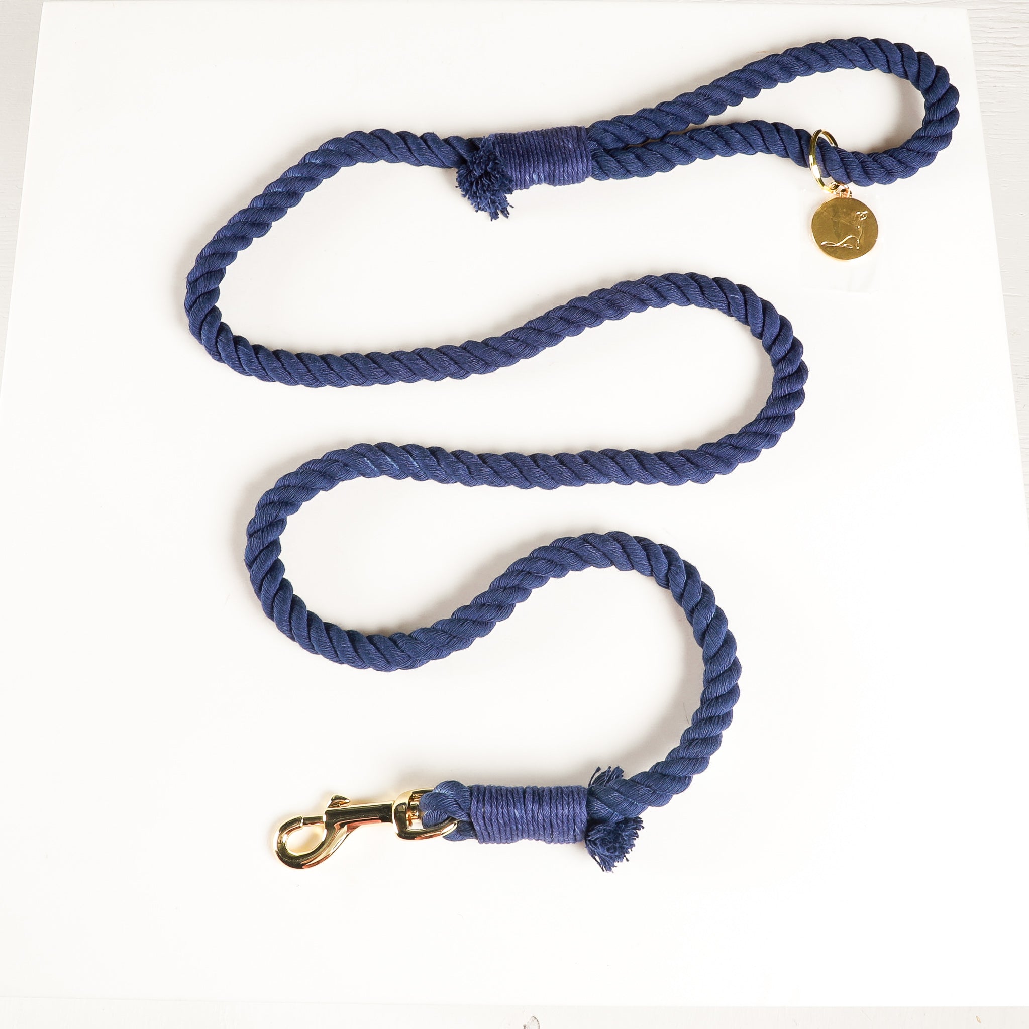 ROPE LEASH - Blue Velvet