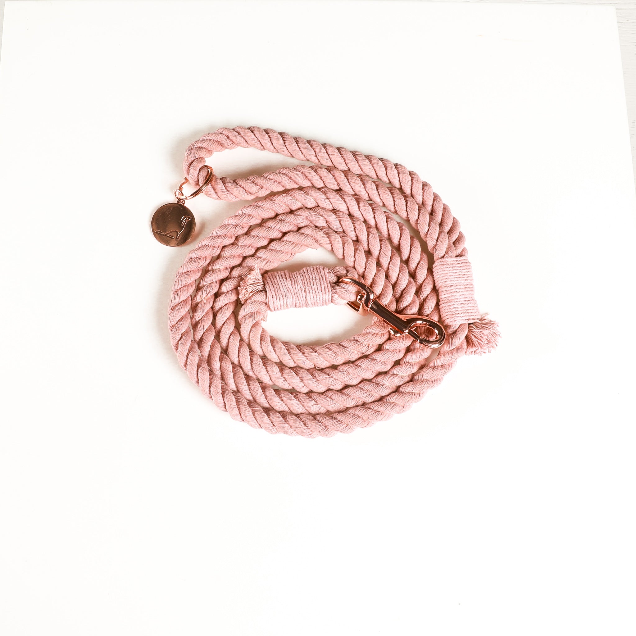 ROPE LEASH - Pink Velvet