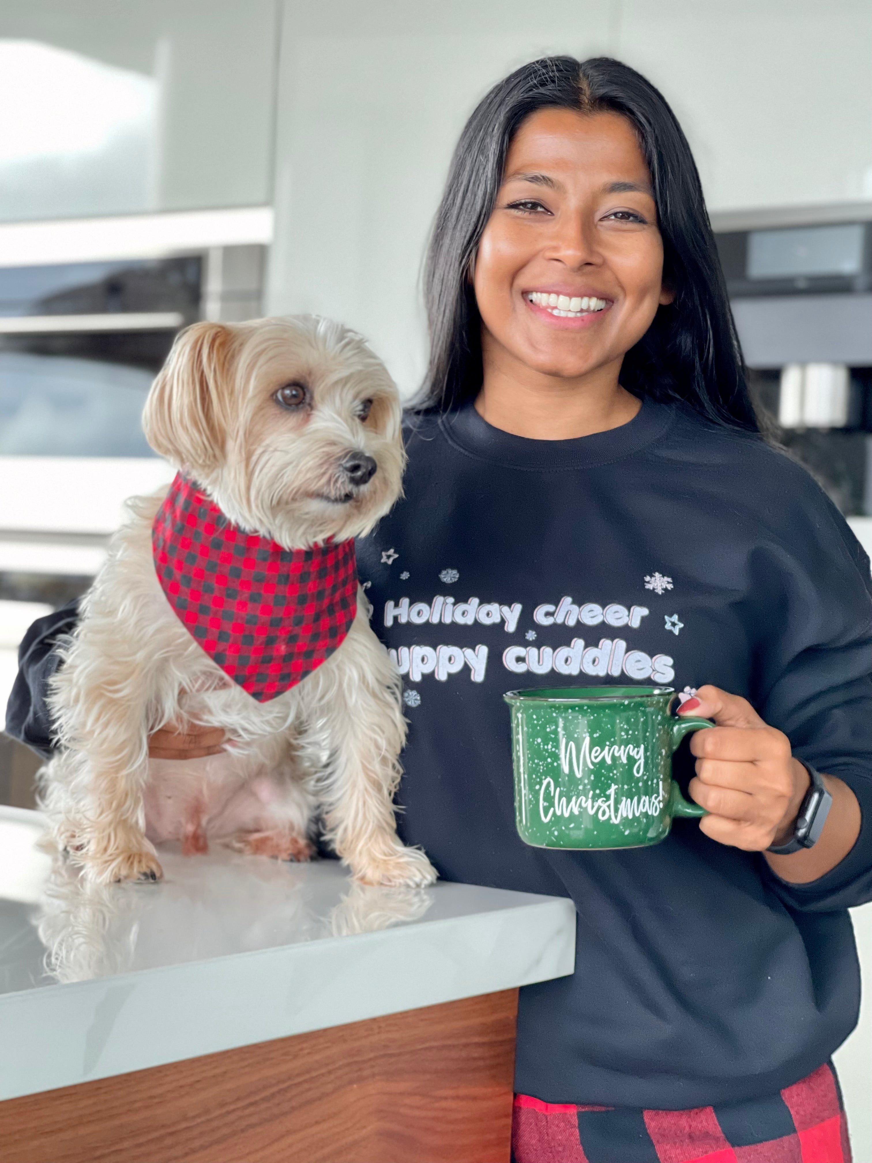 HOLIDAY CHEER & PUPPY CUDDLES SWEATSHIRT