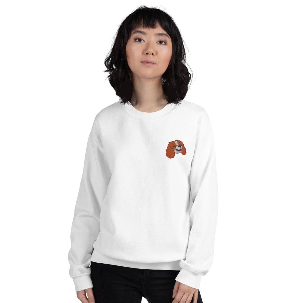 Embroided Cavalier (blenheim) Unisex Sweatshirt