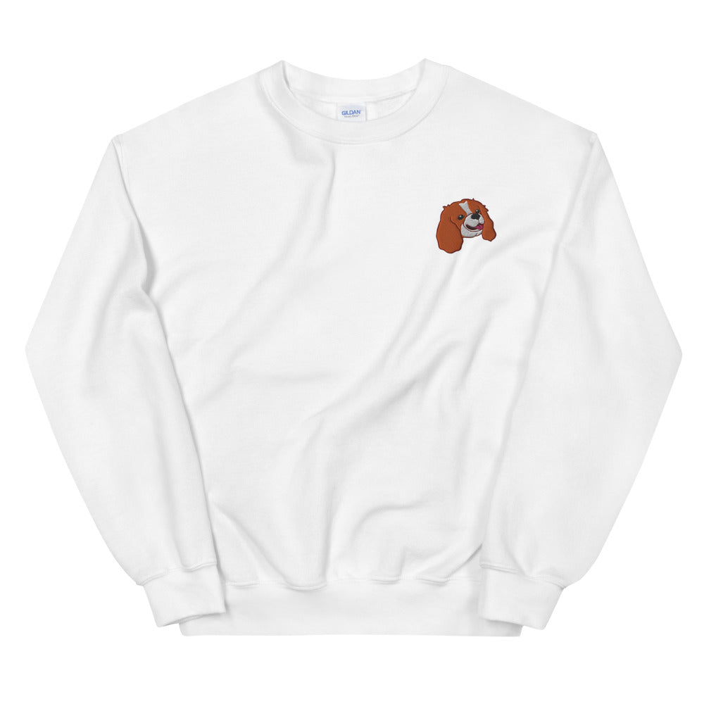 Embroided Cavalier (blenheim) Unisex Sweatshirt