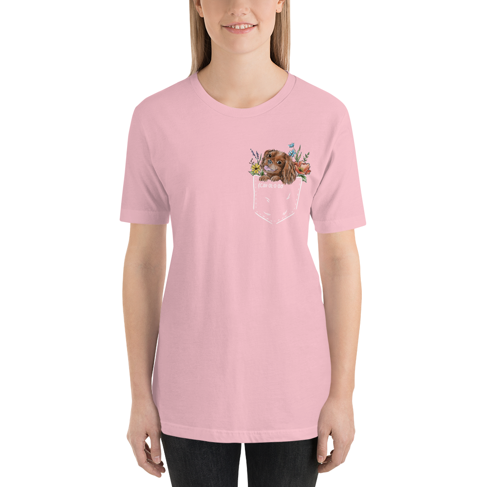 CAV IN POCKET (ruby) PASTEL T-Shirt