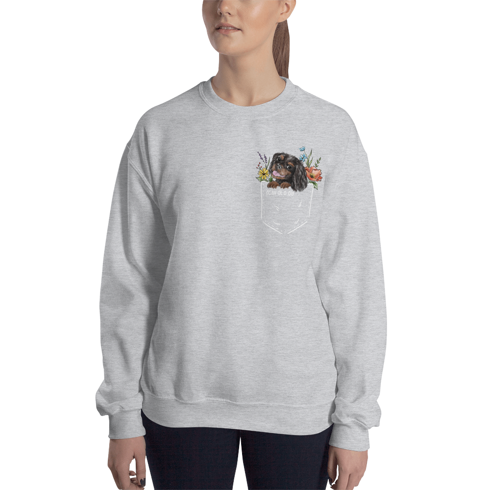 CAV IN POCKET (black&tan) Unisex Sweatshirt