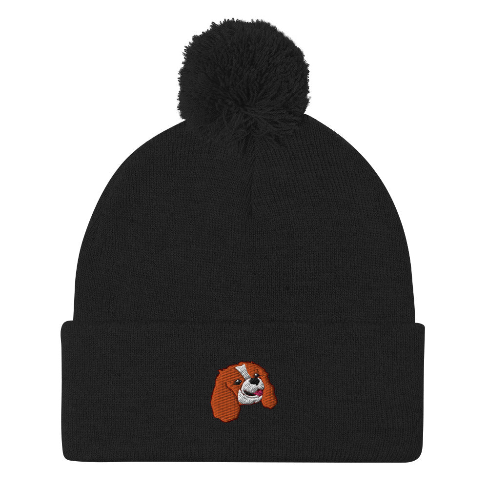 POM POM BEANIE - Embroided Blenheim