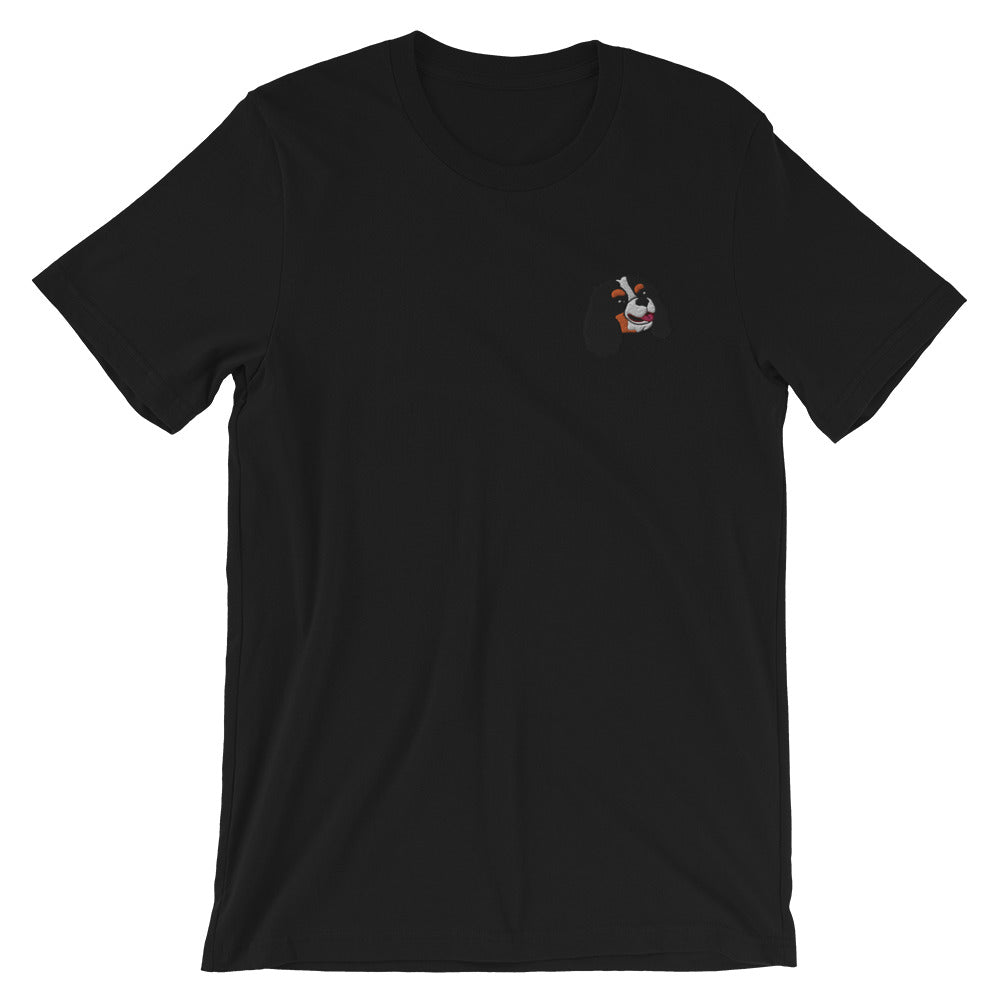 Embroided Cavalier (Tricolor) Short-Sleeve Unisex T-Shirt