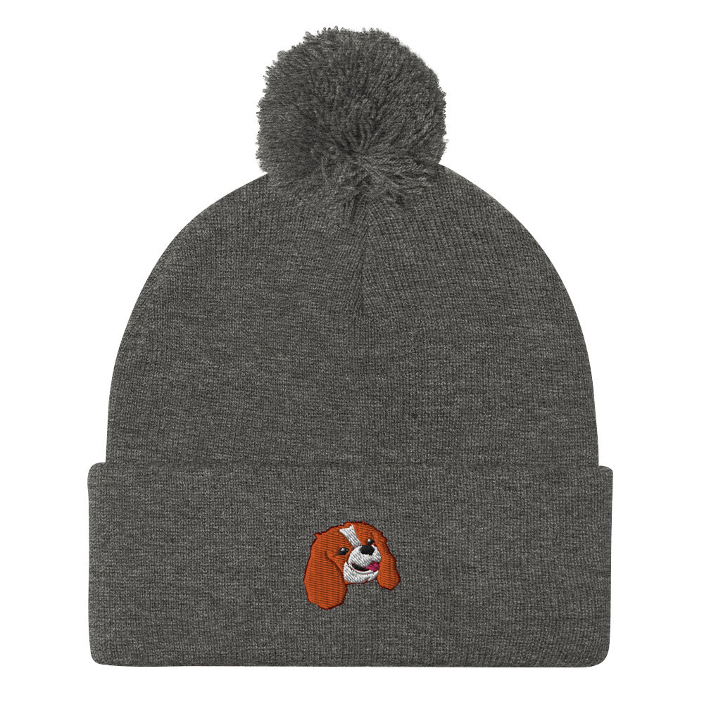 POM POM BEANIE - Embroided Blenheim