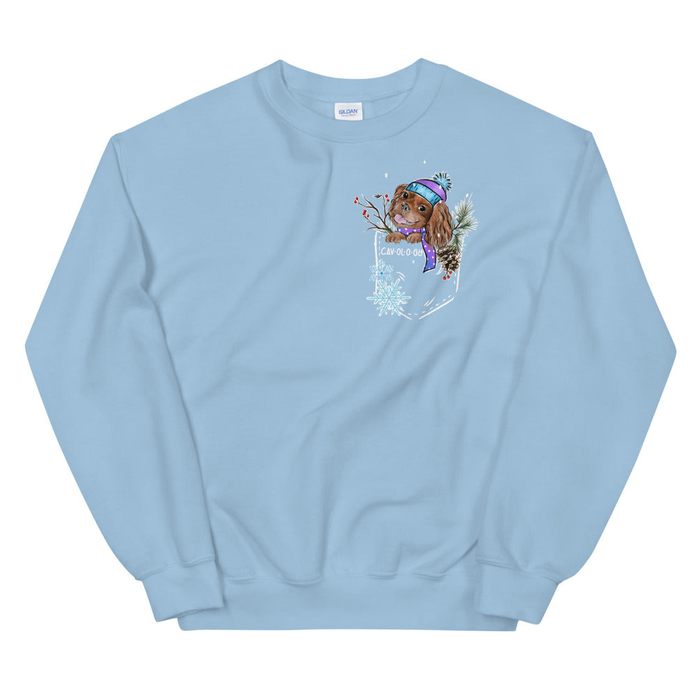SNOW CAV SWEATSHIRT (ruby)