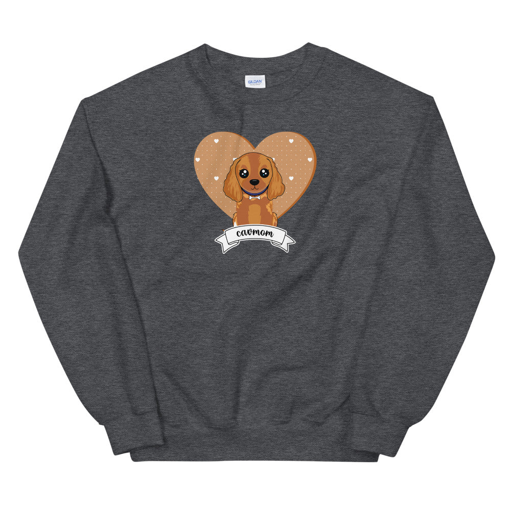 SWEATSHIRT - Cav Mom ruby