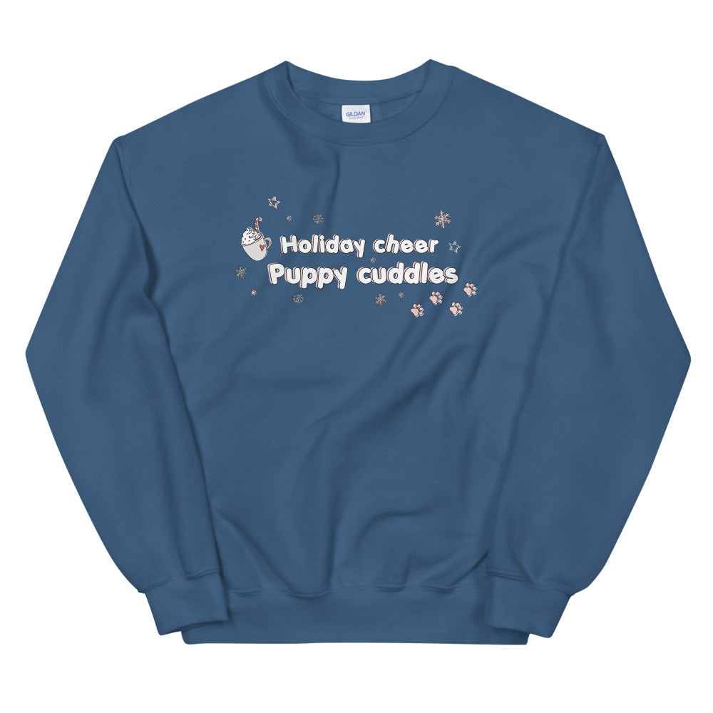 HOLIDAY CHEER & PUPPY CUDDLES SWEATSHIRT