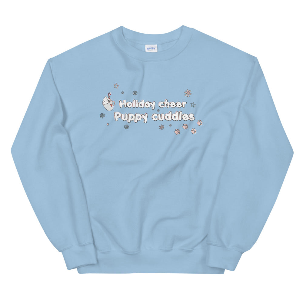 HOLIDAY CHEER & PUPPY CUDDLES SWEATSHIRT