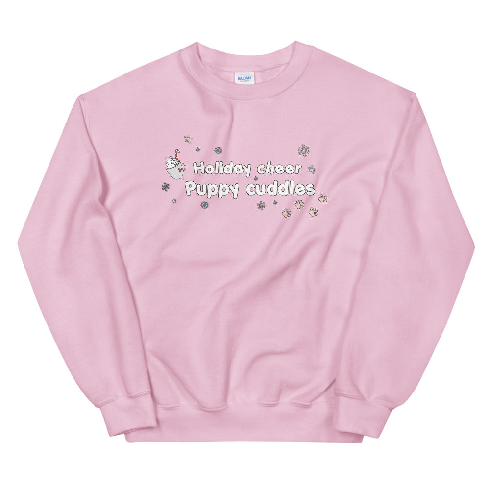 HOLIDAY CHEER & PUPPY CUDDLES SWEATSHIRT