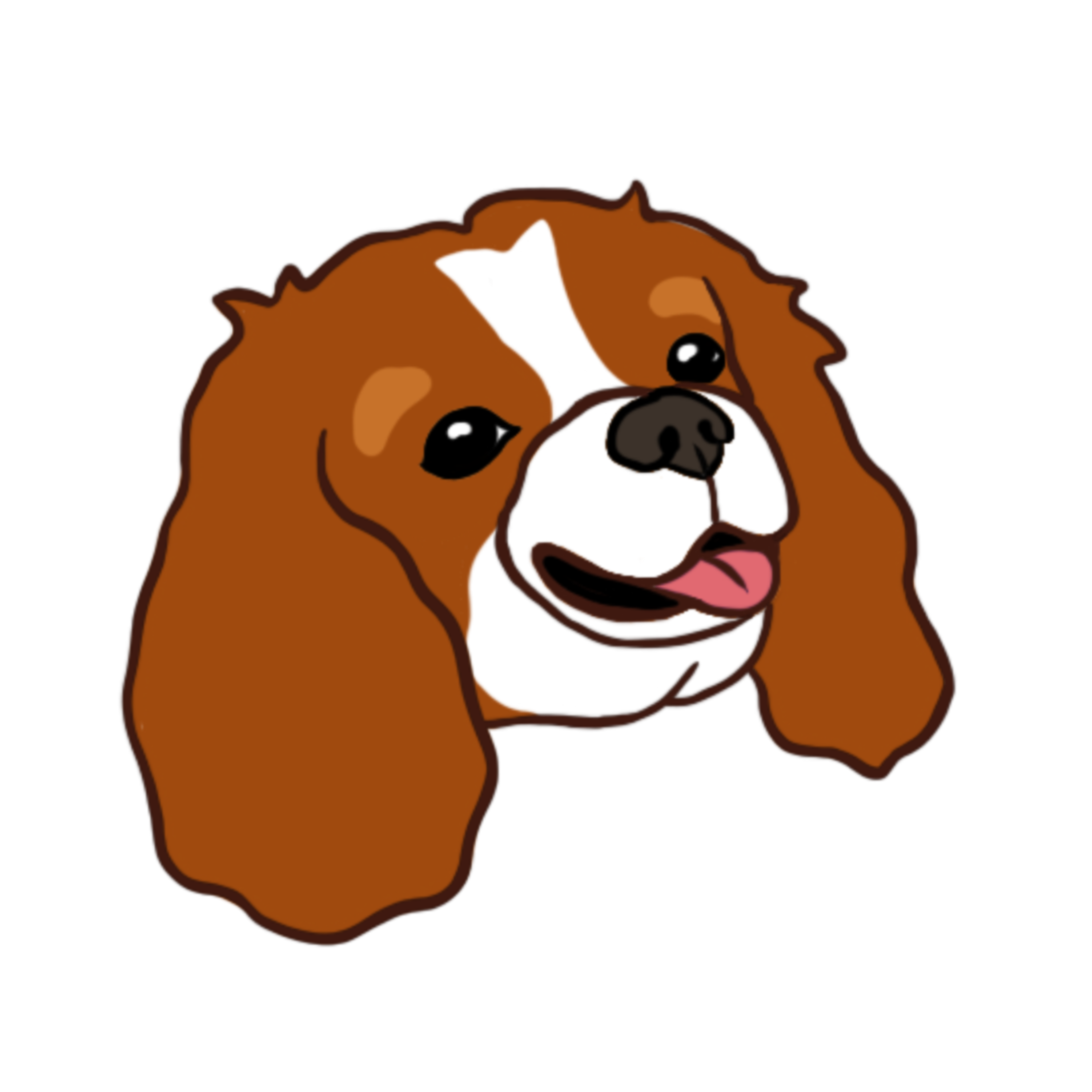 STICKER - Cavalier King Charles Spaniel Blenheim