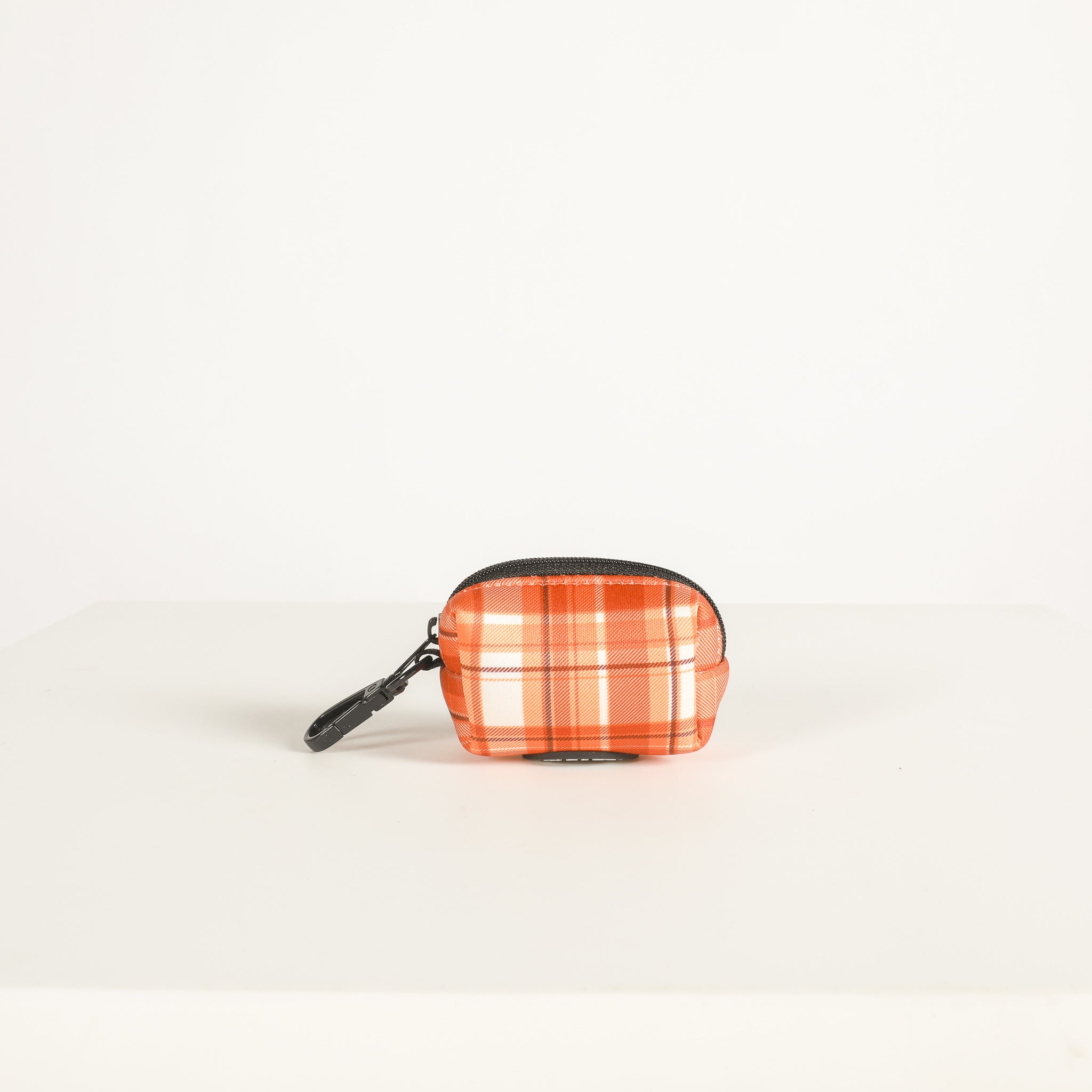 WASTE BAG DISPENSER - ORANGE PLAID Pumpkin Spice