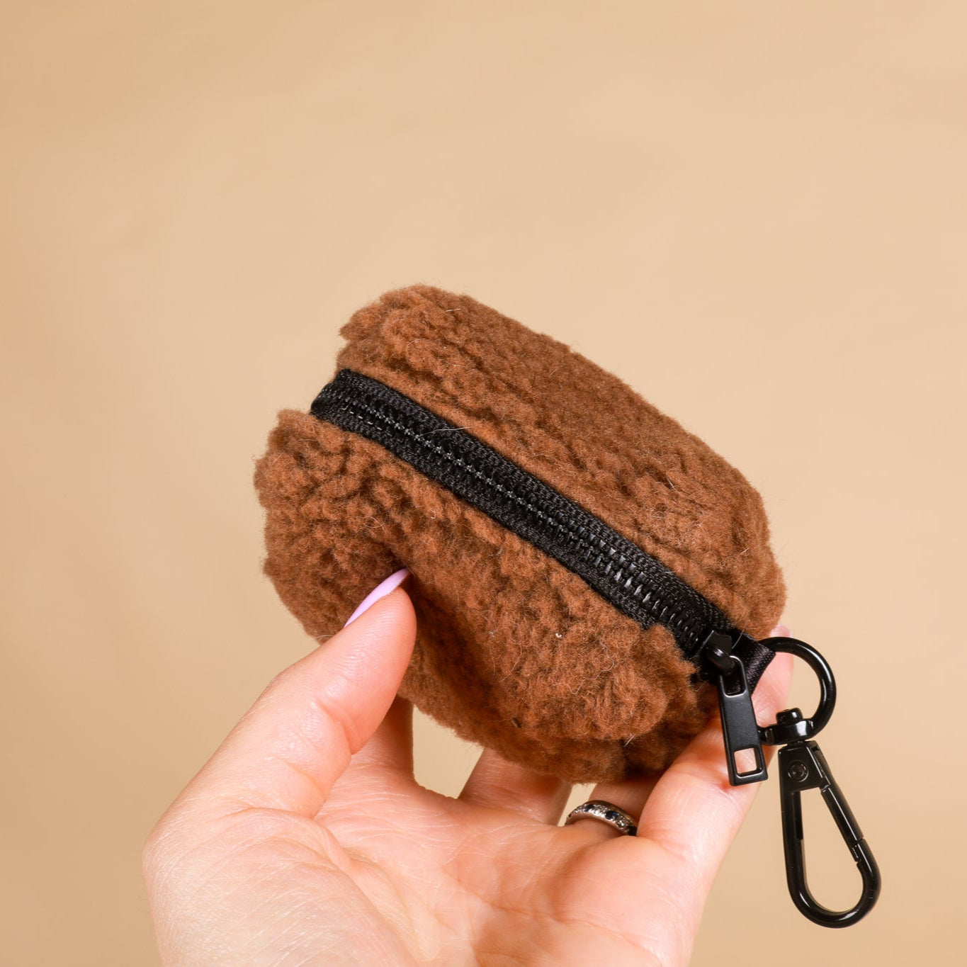 WASTE BAG DISPENSER - Brown Sherpa Teddy