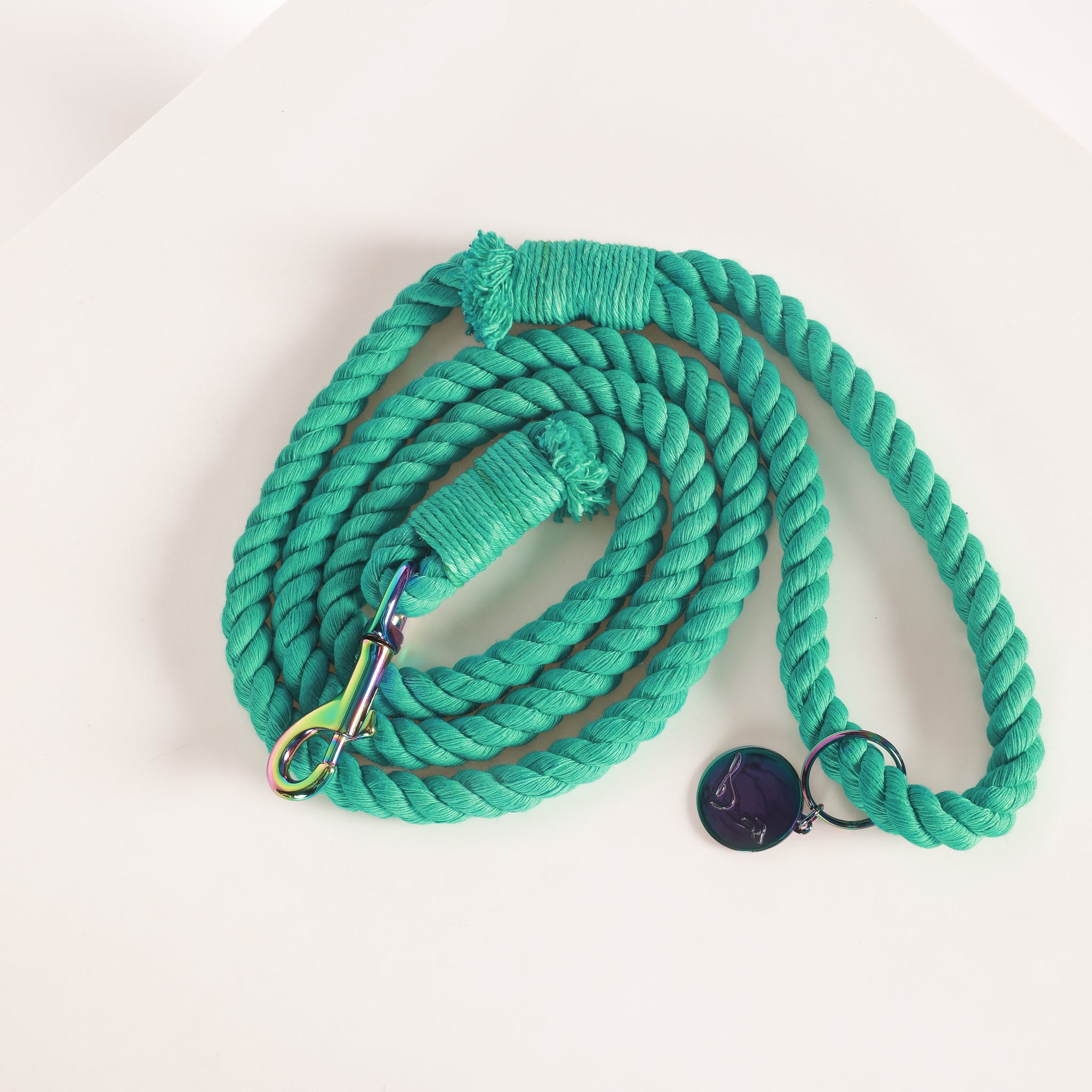 ROPE LEASH - Teal Blue