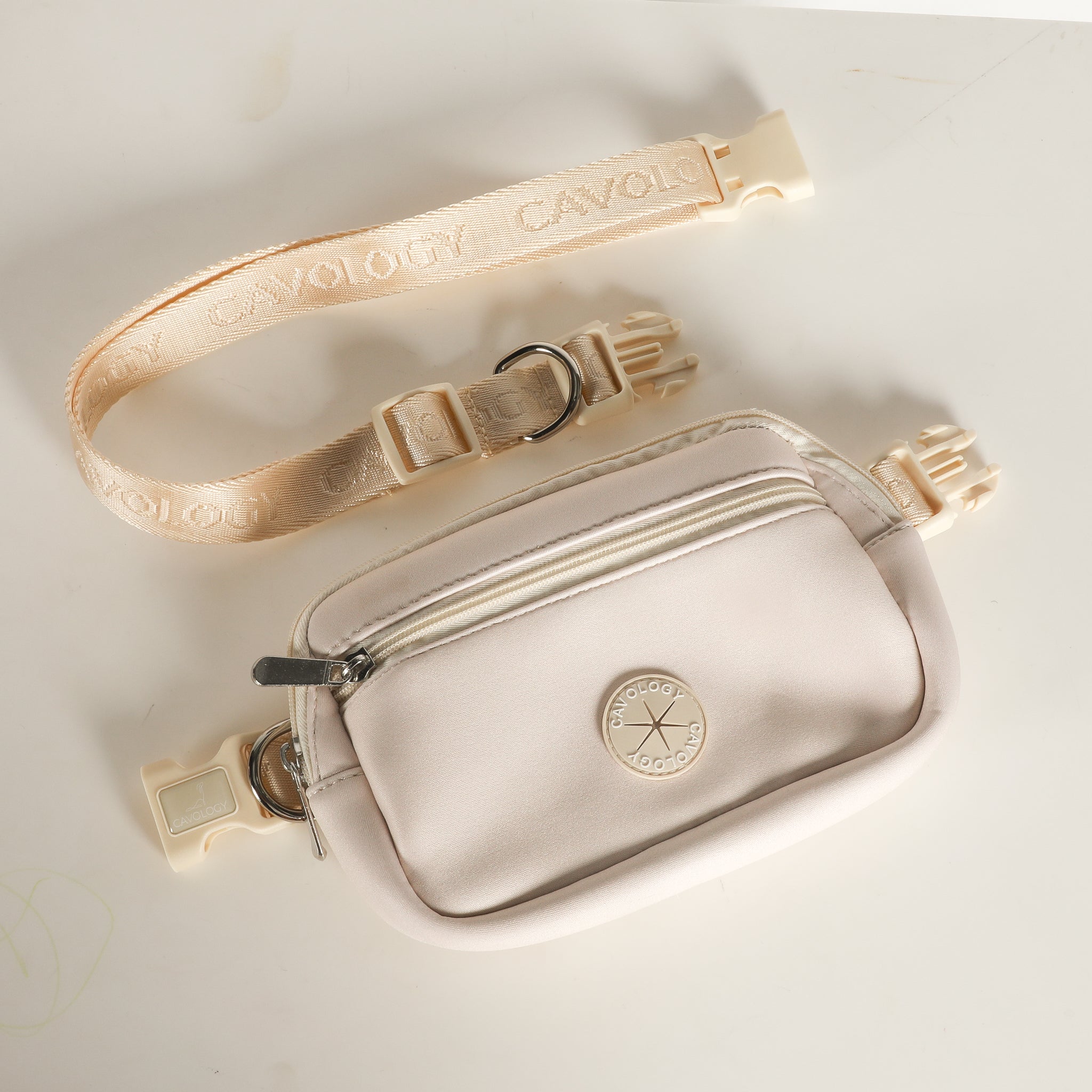 DOG MOM BAG FANNY PACK Cream