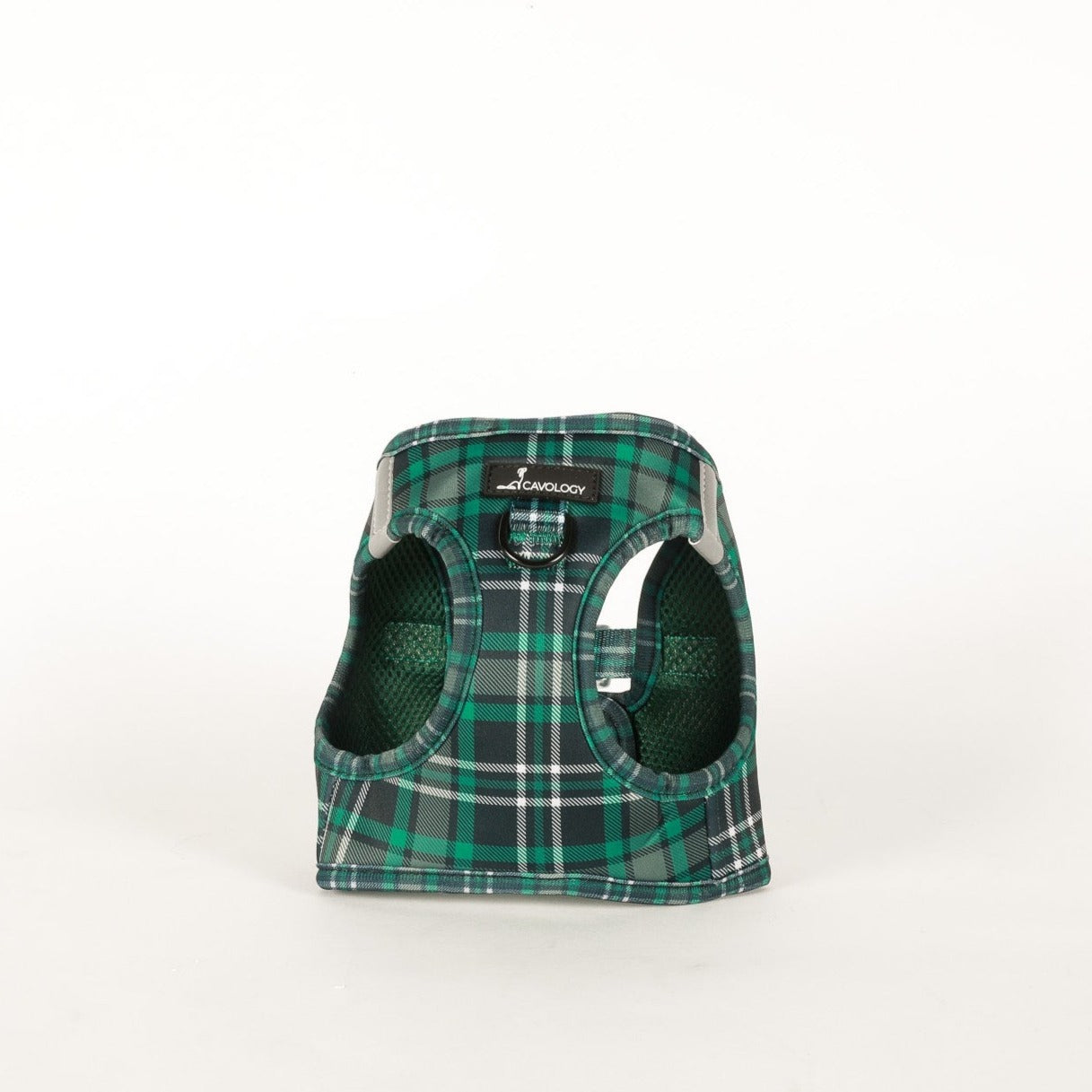 VEST STEP IN HARNESS - Green Tartan Plaid Peppermint